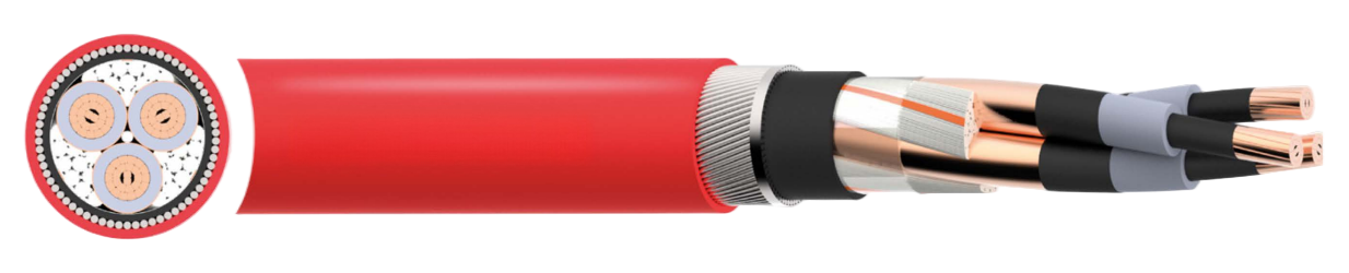 BS 6622 CU XLPE AWA/SWA PVC 6.35/11(12)kV Power Cable