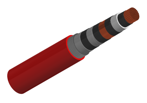 Medium Voltage XLPE Insulated Overall Screened & Steel Wire Armored Cable to IEC 60502-2