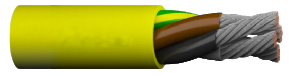 (N)SSHOEU PUR 1 kV Halogen-Free Flexible Cable – Heavy-Duty Mining Cable