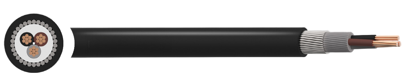 N2XRY Cu/XLPE/PVC/SWA/PVC 0.6/1kV Cable