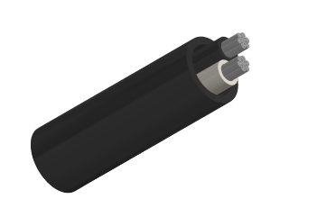 Type W Two-Conductor Round Portable Power Cable 2kV