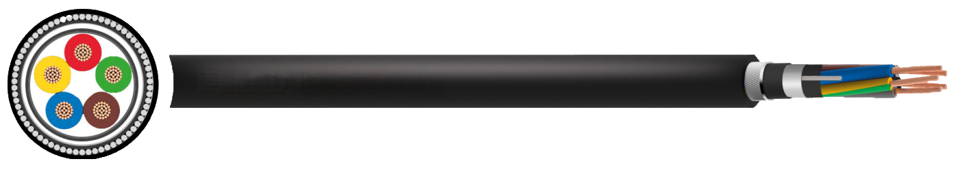 Hydrocarbon Resistant XLPE CAM SWA Armored 1kV Power Cable