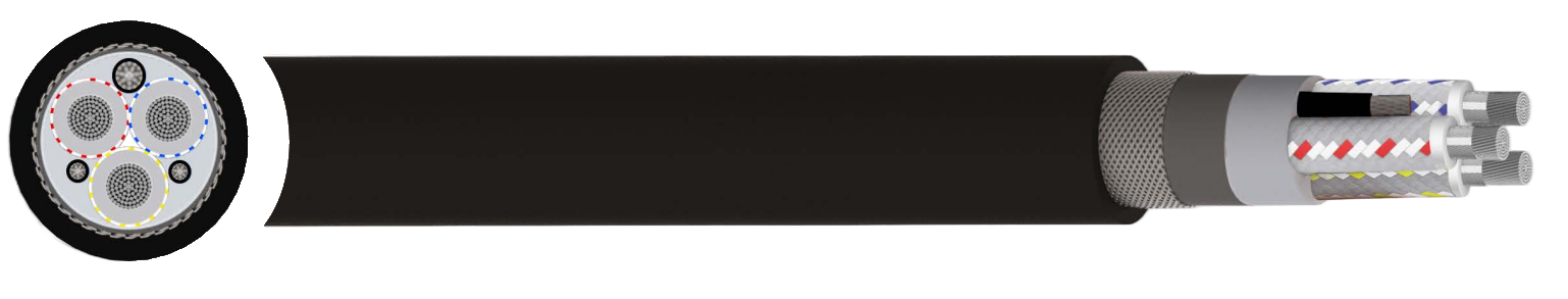  SANS Type 633/633-ECC Extra High Voltage Cable (19/33 kV)
