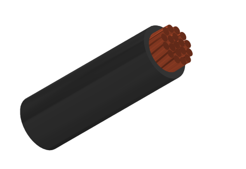 Single Core Double Insulated Flexible Power and Welding Cable, 0.6/1kV