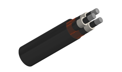 12.7/22kV Three Core Individual Screened & PVC Sheathed (Al Conductor)