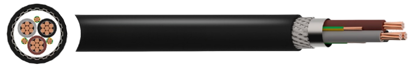  VFD EMC Shielded Cable - 2YSL(st)CY