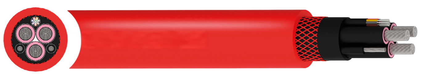 Flexible Reeling Cable R-(N)TSCGEWÖU + FO – Reduced Dimension Design