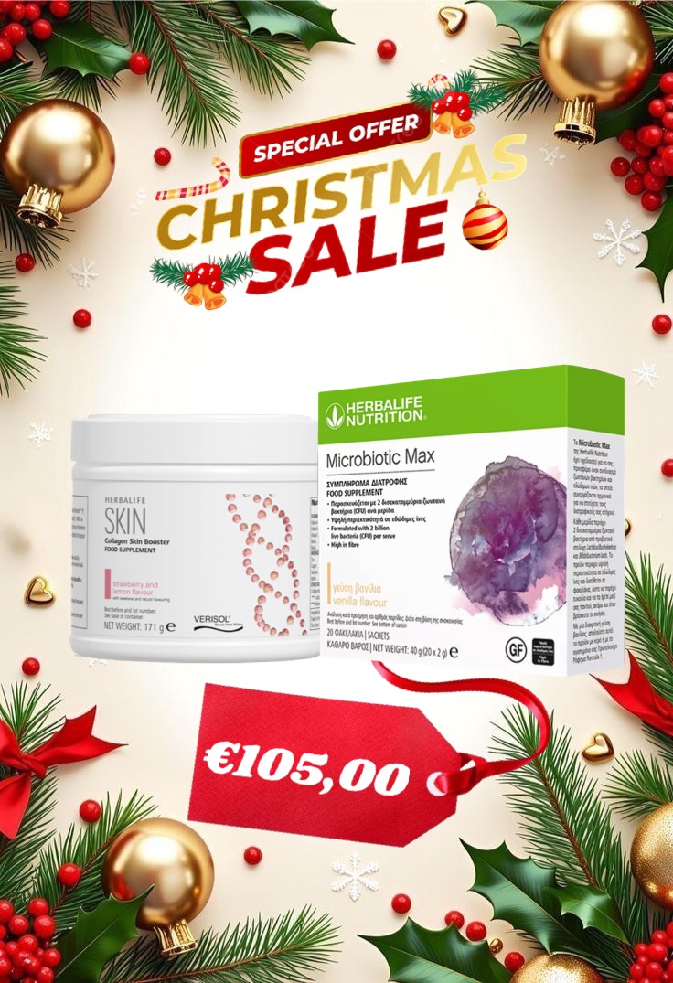 Herbalife Nutrition Microbiotic Max and Herbalife SKIN Collagen Beauty Booster