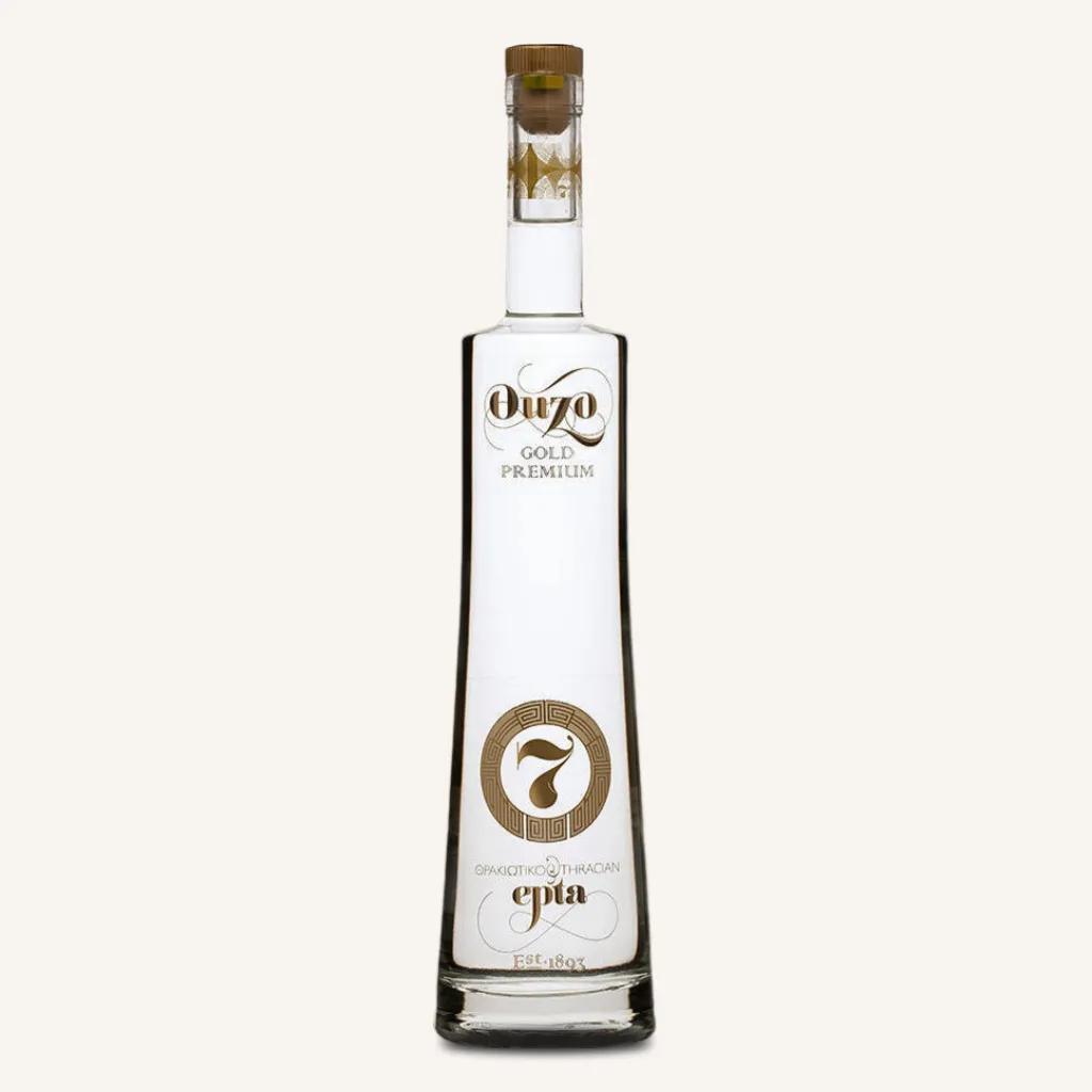 Ouzo 7 Gold Premium – Anisschnaps | Distillery-Winery of Thrace S.A. | 0,7 Liter