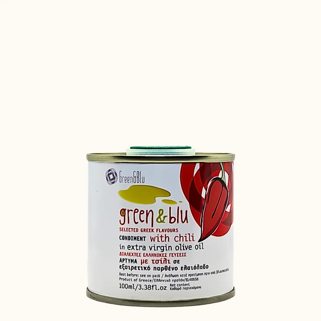 Green & Blu extra natives Olivenöl mit Chili 100ml