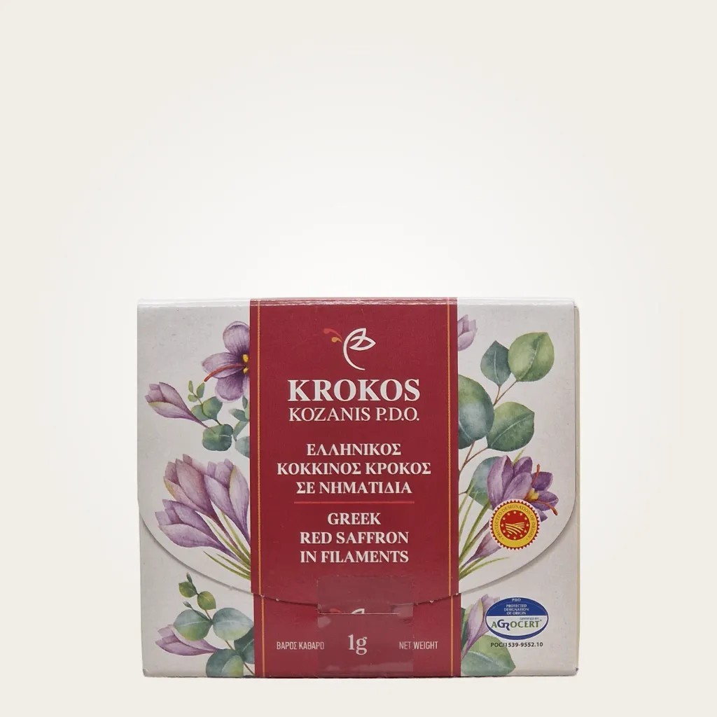 Griechischer Roter Safran – Premium Safranfäden von Krokos Kozanis 1 g 