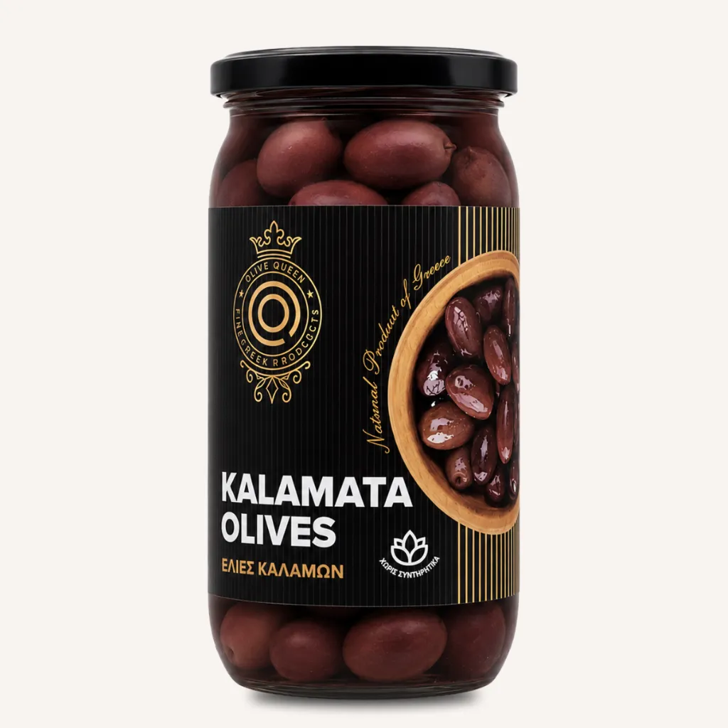 Olive Queen Kalamata-Oliven – aus Kalamata | Glas 215 g