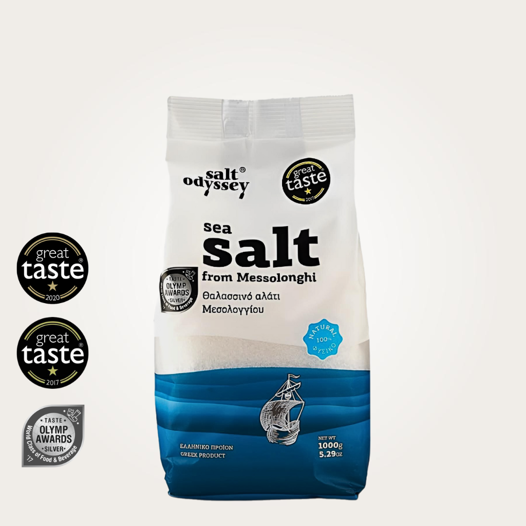 salt odyssey Feines Gourmet Meersalz aus Messolonghi 1kg