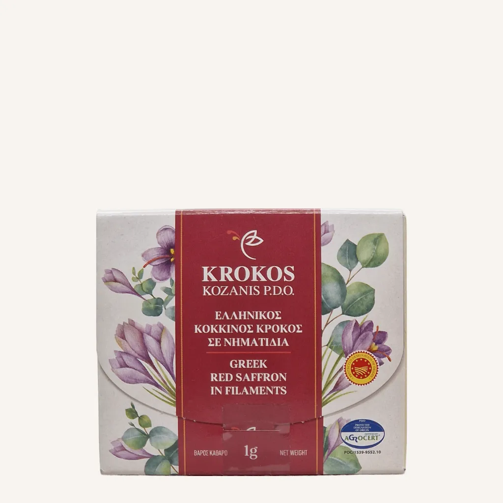 Griechischer Roter Safran – Premium Safranfäden Krokos Kozanis | 1 g