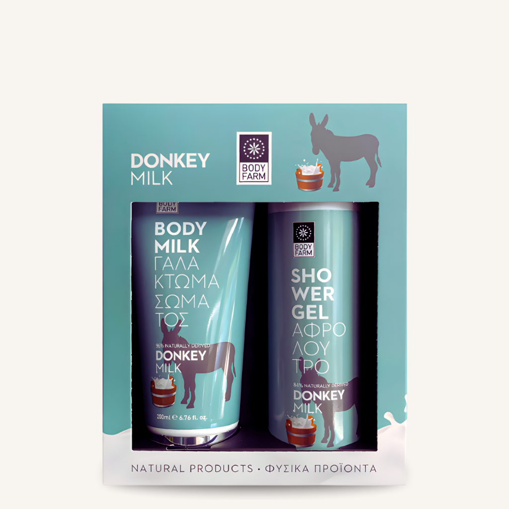 Bodyfarm Donkey Milk Geschenkset – Duschgel 250 ml & Body Milk 200 ml