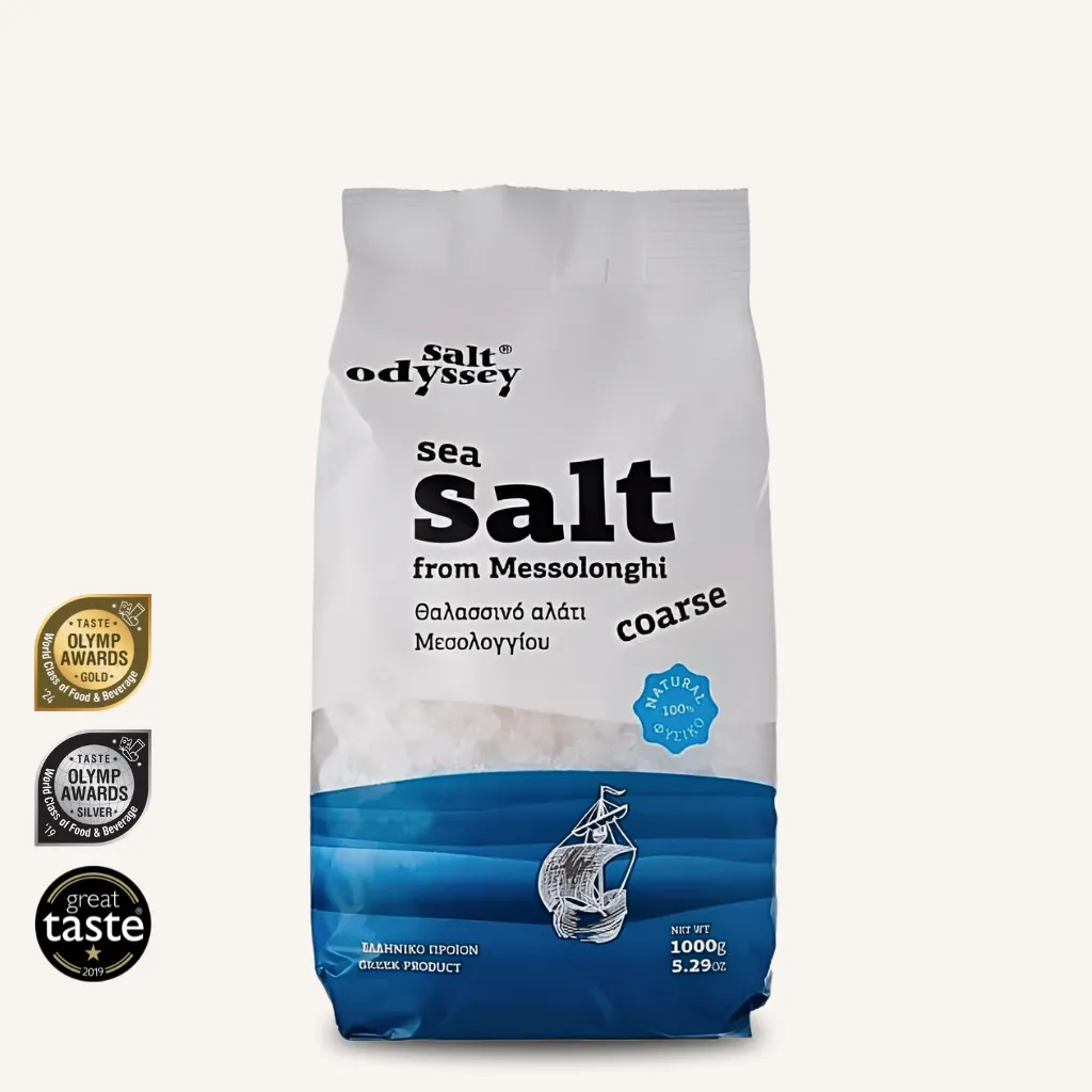 Salt Odyssey Grobes Gourmet-Meersalz – Messolonghi | 1 kg