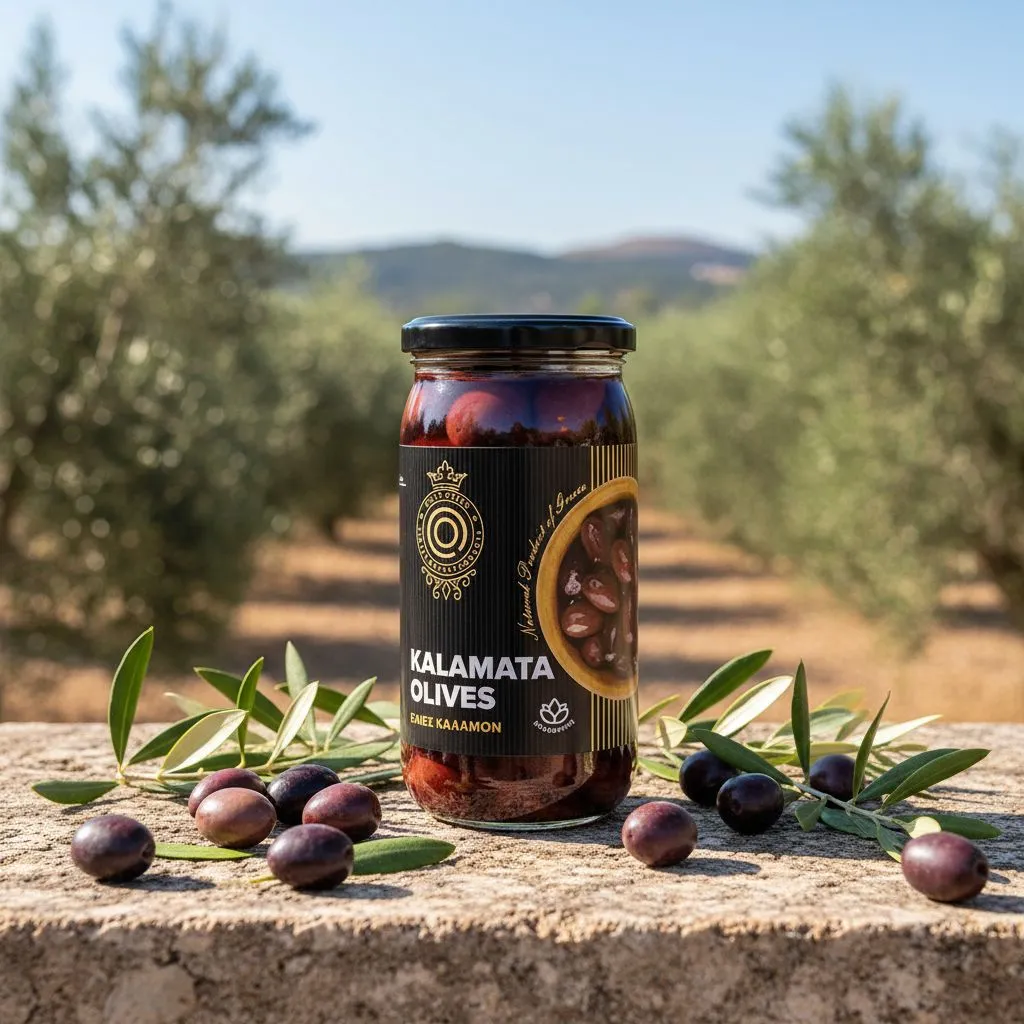 Olive Queen Kalamata-Oliven – aus Kalamata | Glas 215 g