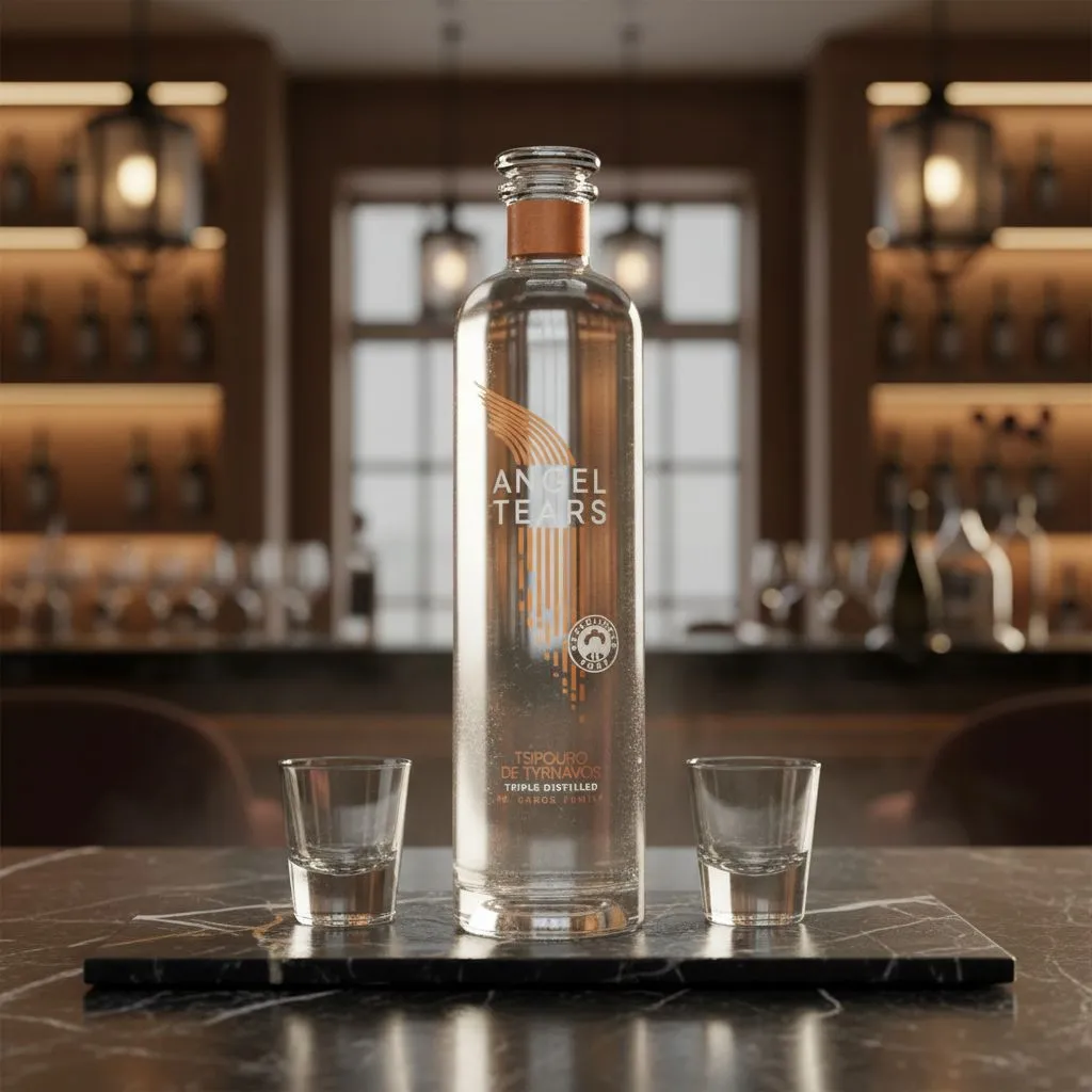 Katsaros Angel Tears Tsipouro – Premium Tsipouro aus Tirnavo | 0,7 Liter