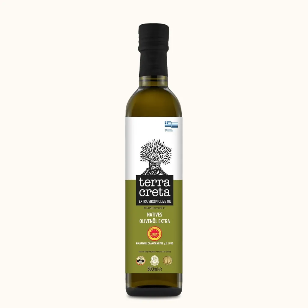Terra Creta Estate P.D.O. Kolymvari Olivenöl Extra Nativ – Koroneiki-Oliven aus Kreta | 500 ml