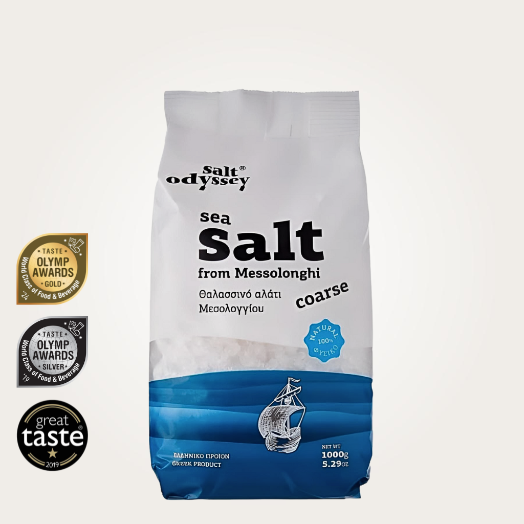 salt odyssey Grobes Gourmet Meersalz aus Messolonghi 1kg