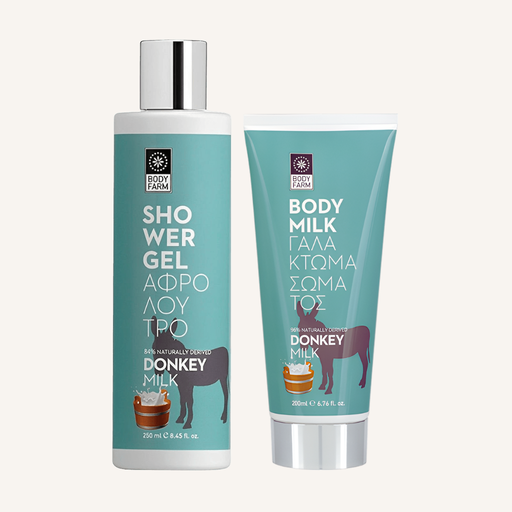 Bodyfarm Donkey Milk Geschenkset – Duschgel 250 ml & Body Milk 200 ml