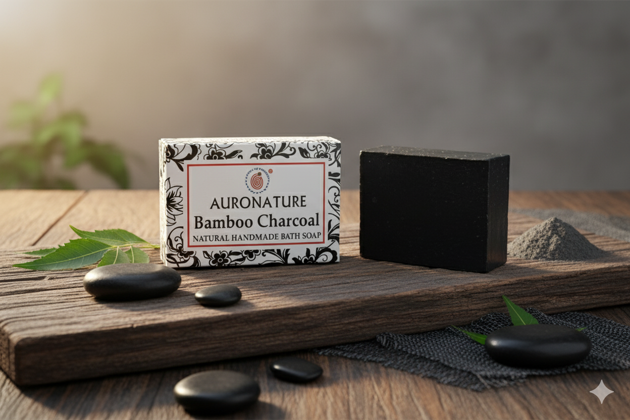  Bamboo Charcoal Bath Soap