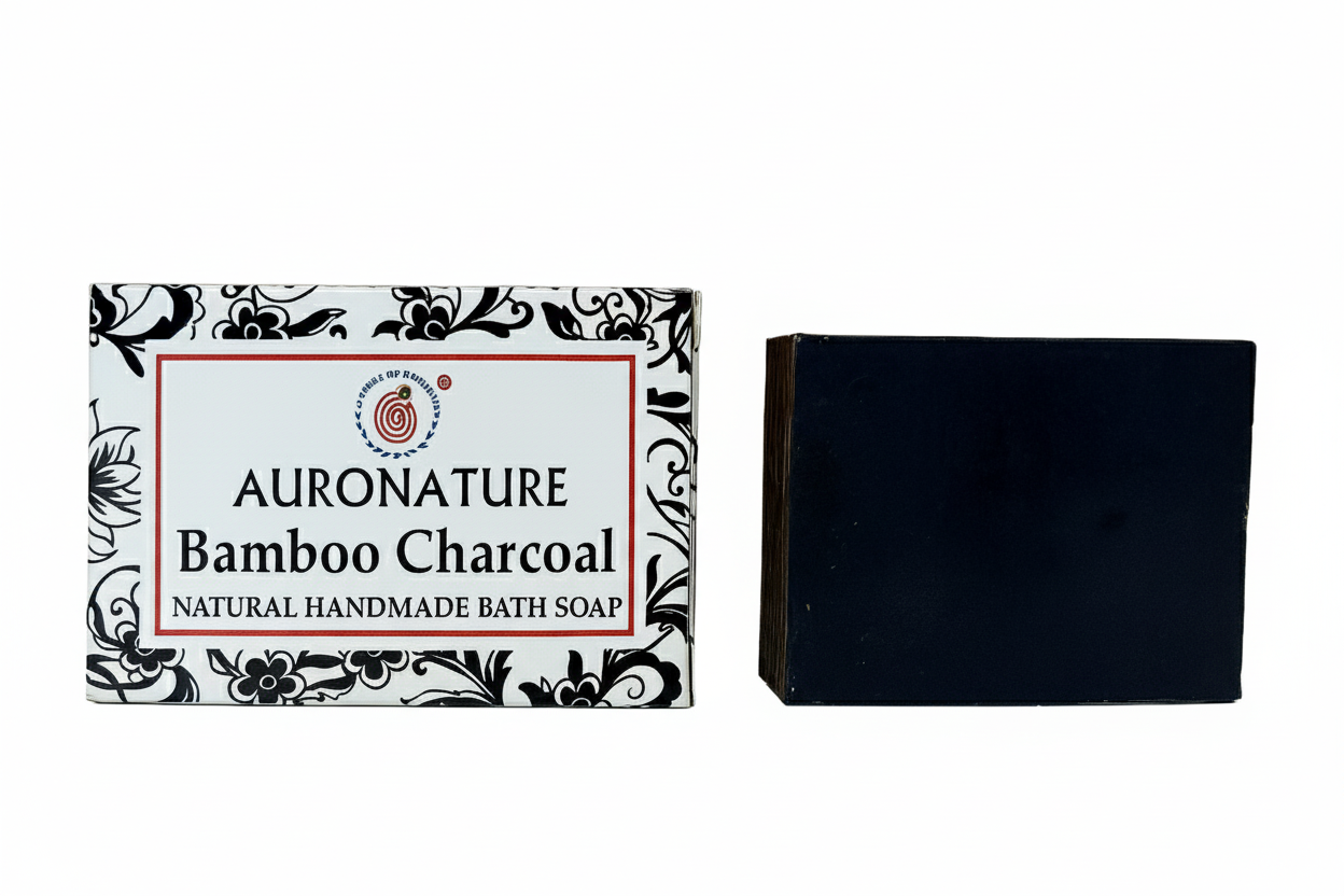  Bamboo Charcoal Bath Soap