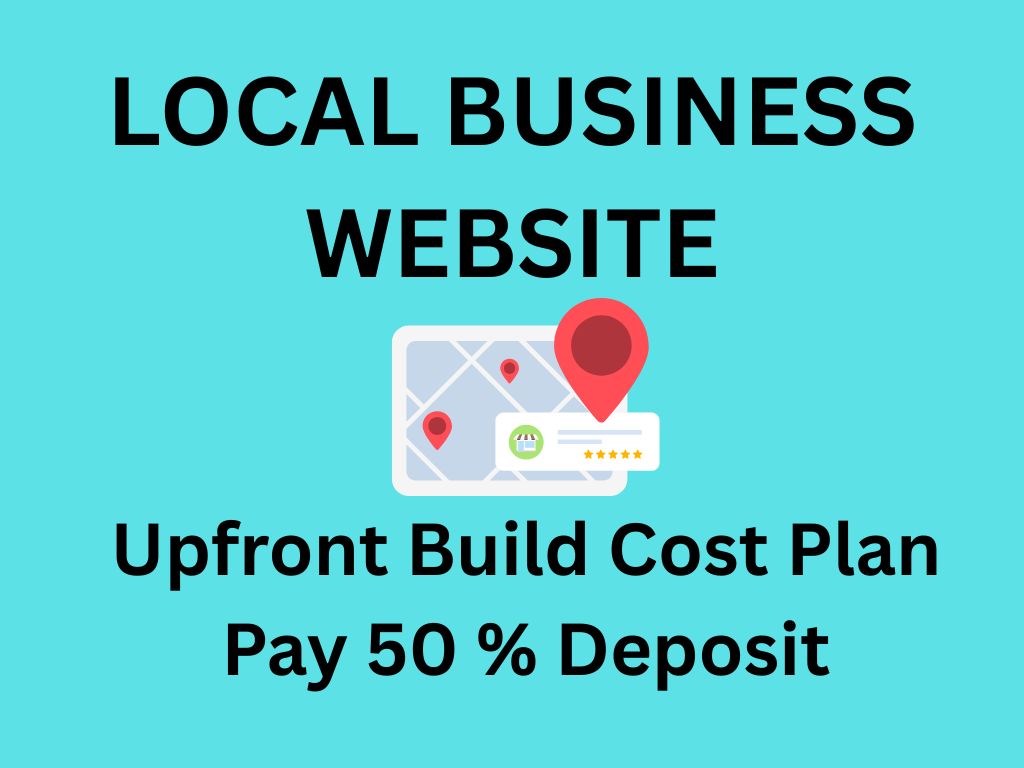 Local Business website - Pay 50% deposit