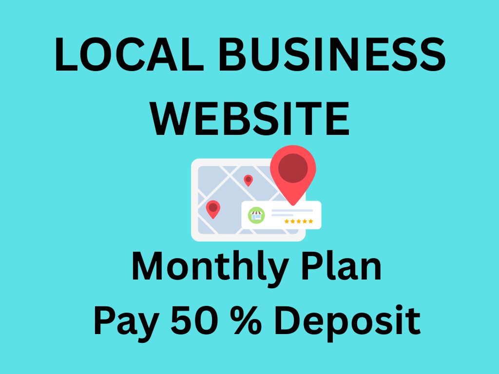 local Business Website - Pay 50% deposit