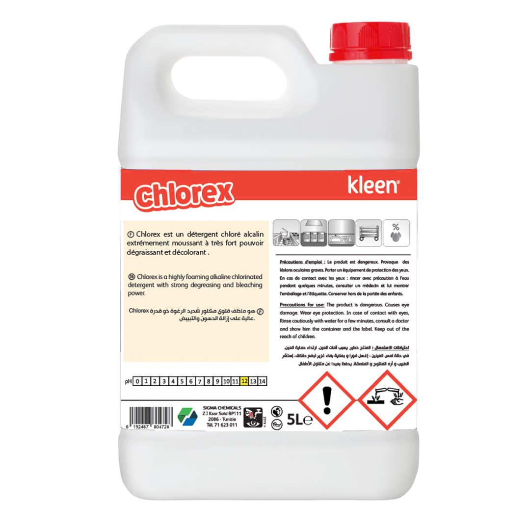 Chlorex détergent