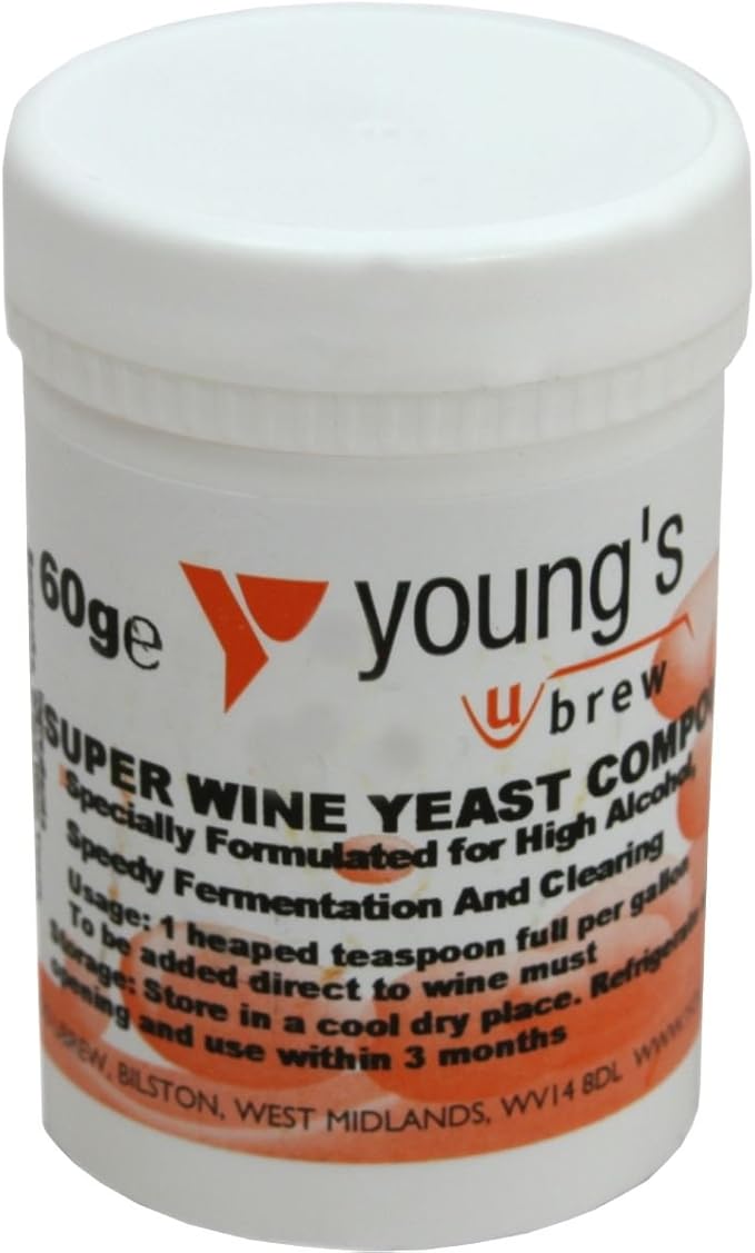 Youngs Super Wine Yeast Compound 60g