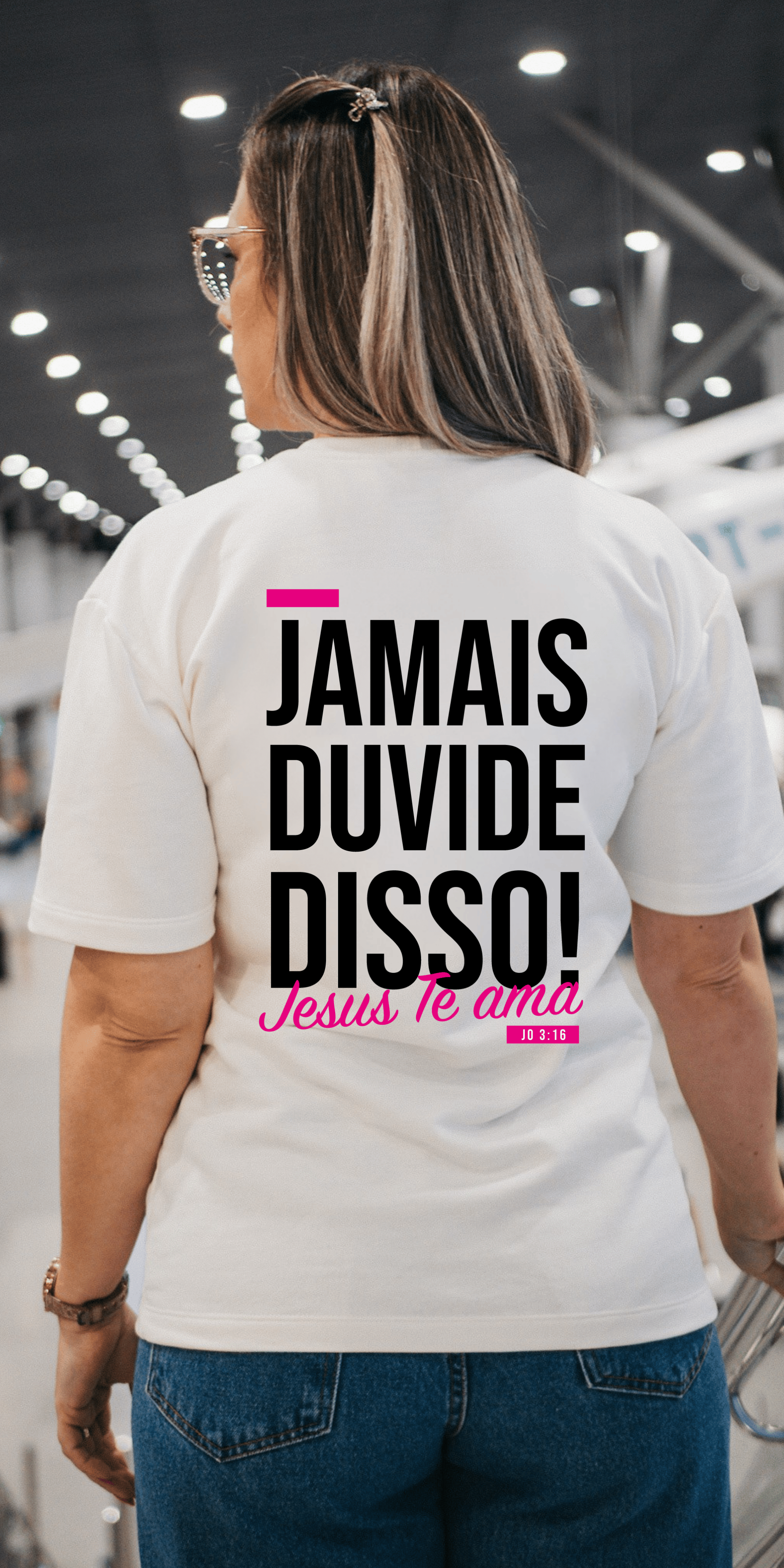 Camiseta Oversized Não Duvide