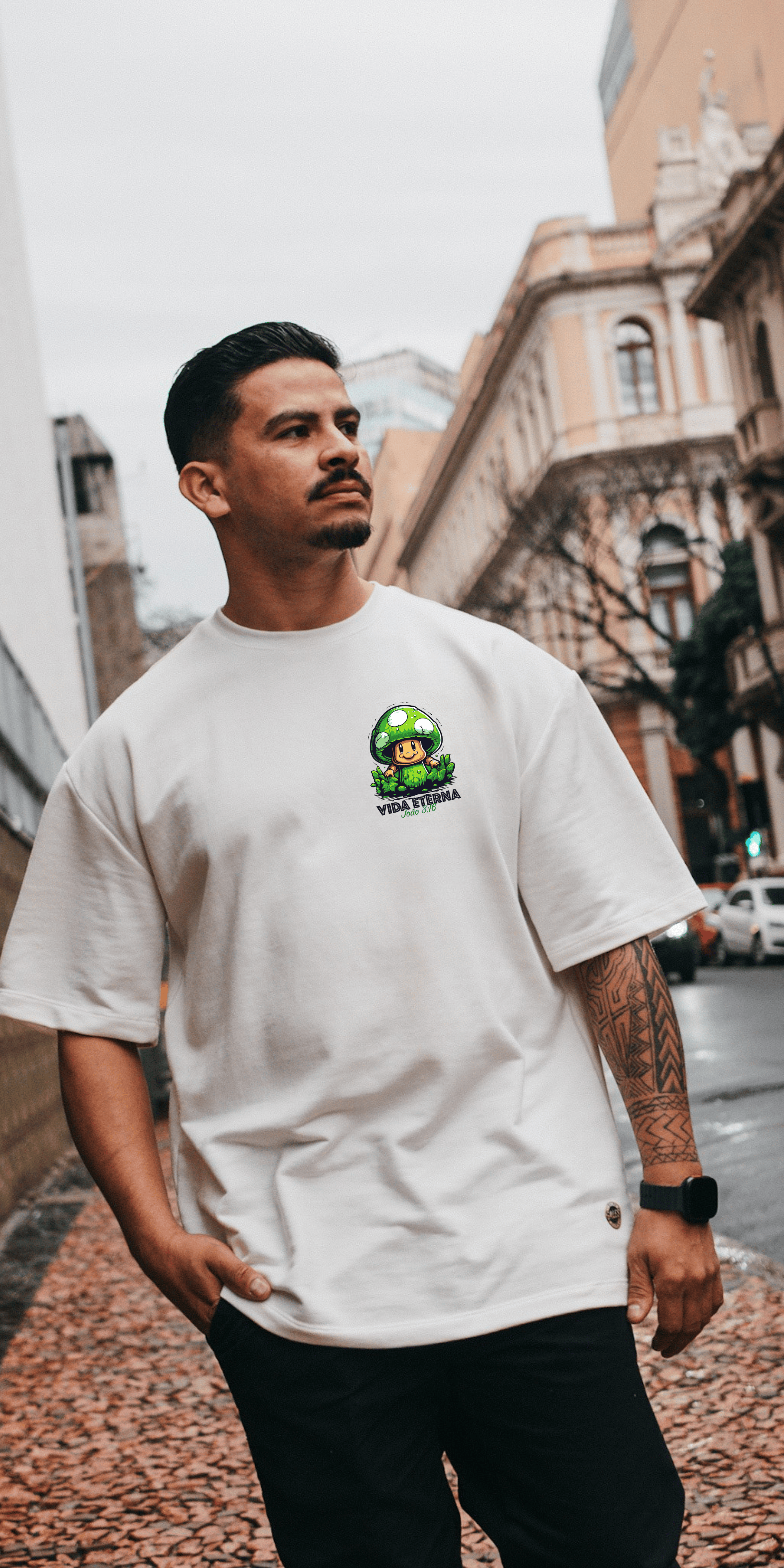 Camiseta Oversized Vida Eterna