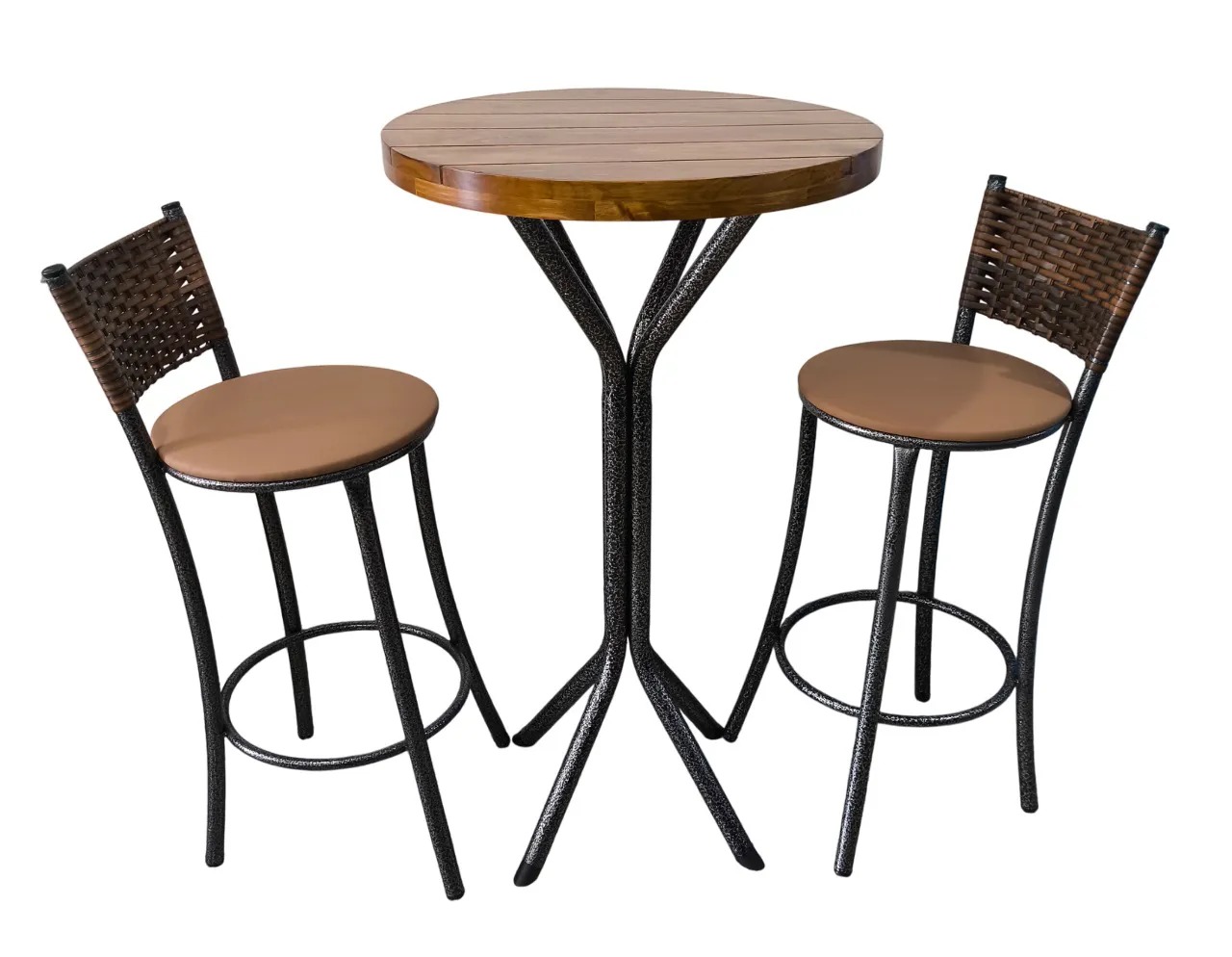 BISTRO HOLANDA REDONDO TAMPO RIPADO