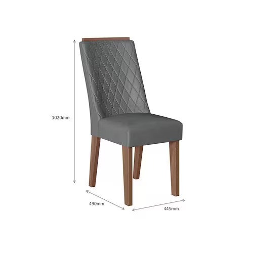 MESA LAQUEADA RUBI QUADRADA  8 CADEIRAS