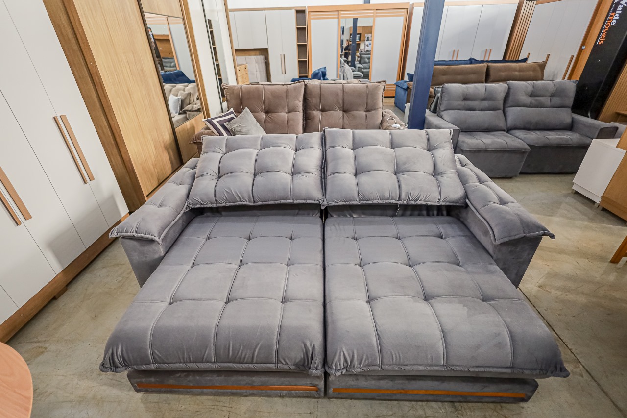 SOFA BARCELONA RETRATIL E RECLINAVEL