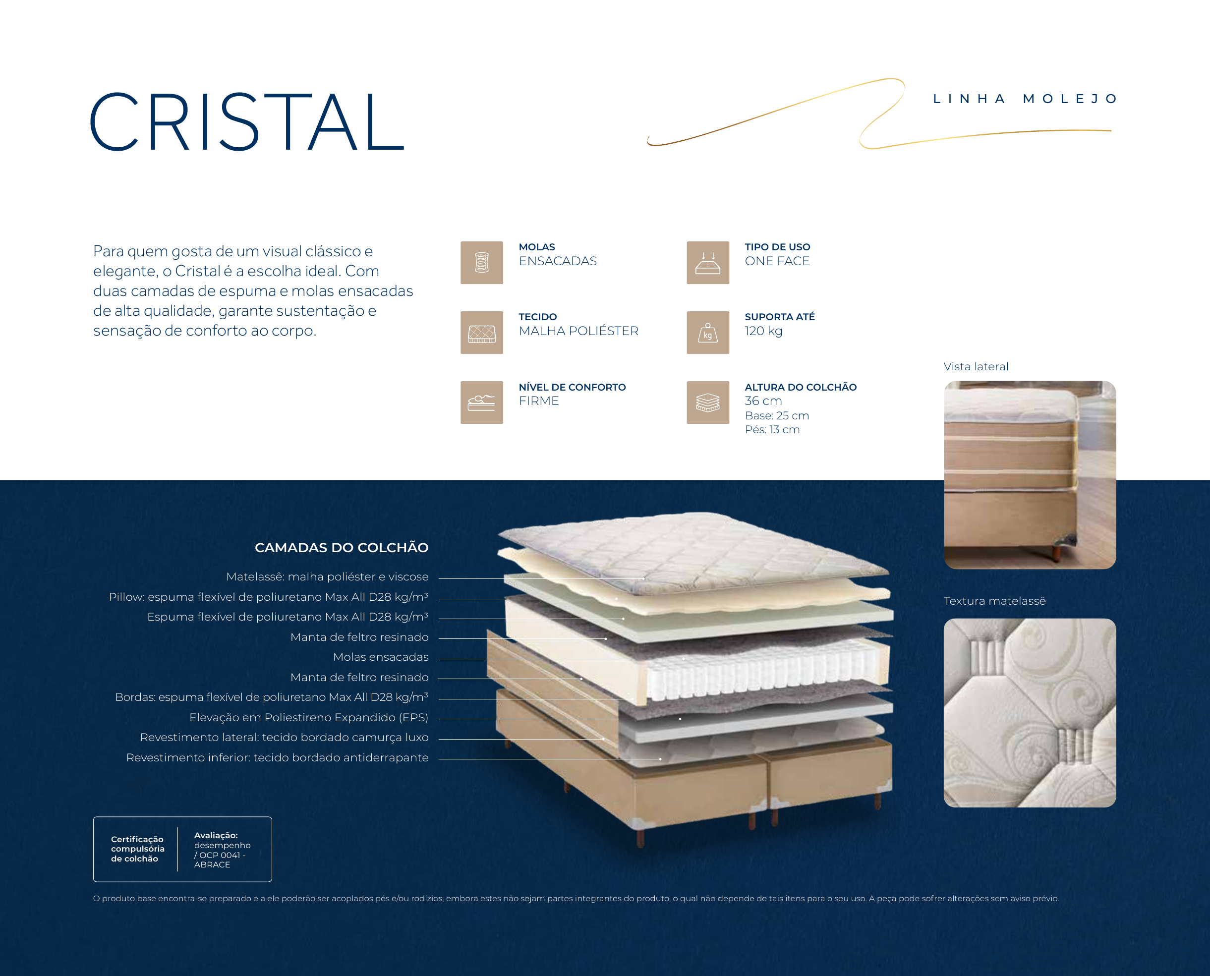 COLCHÃO CRISTAL