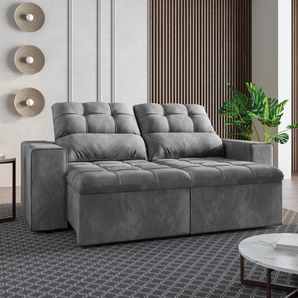 SOFA SUIÇA RETRATIL E RECLINALVEL