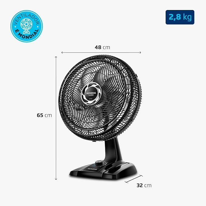 VENTILADOR  40CM   NVT- 40 -8P-B