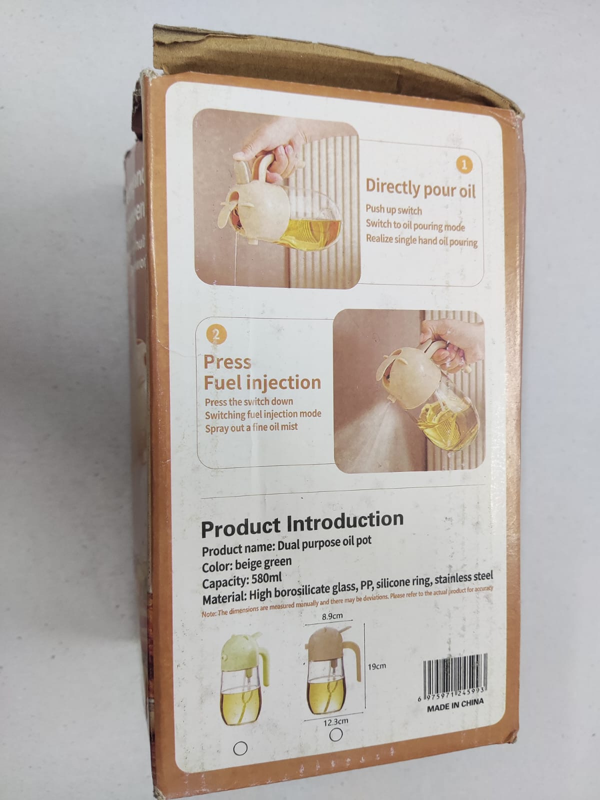 Atomizing Fuel Injection Bottle