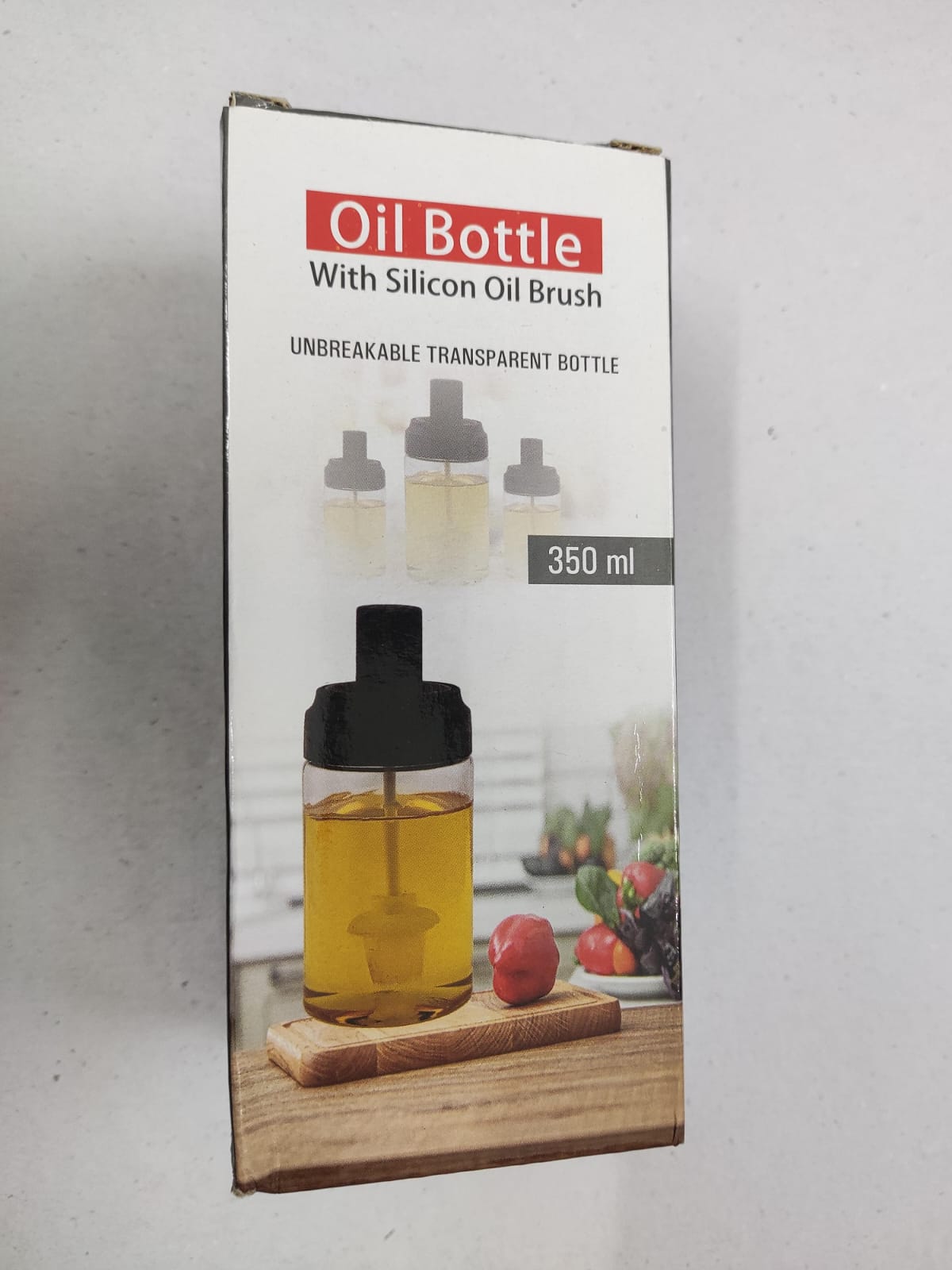 Oil Bottle with Silicone Oil Brush