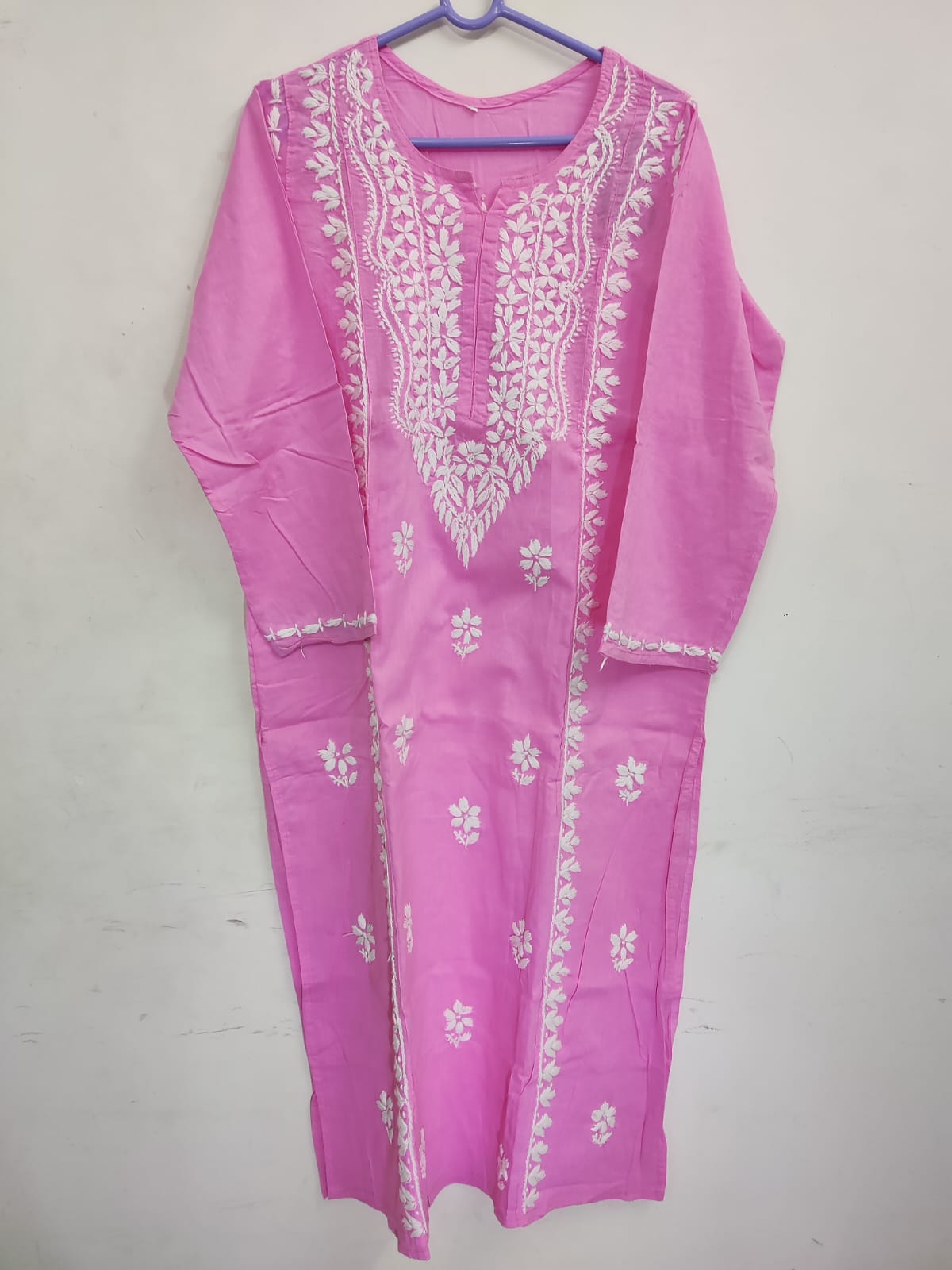 Pink Embroidered Kurti
