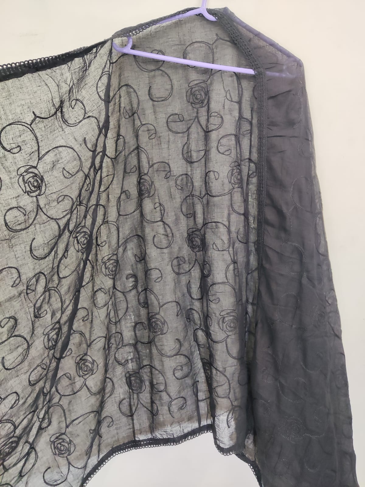 Dupatta - Cotton (Black)