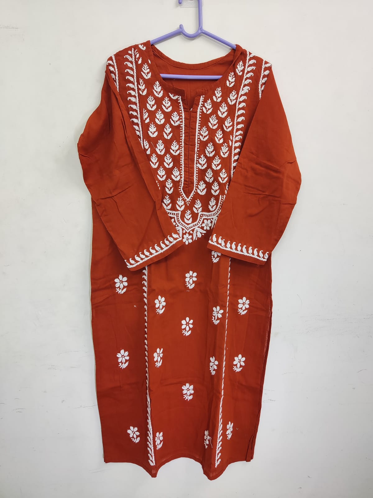 Embroidered Brown Kurti