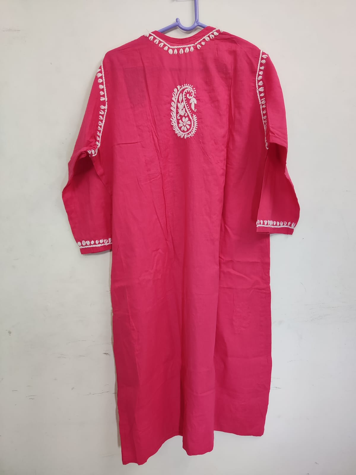 Embroidered Pink Kurti
