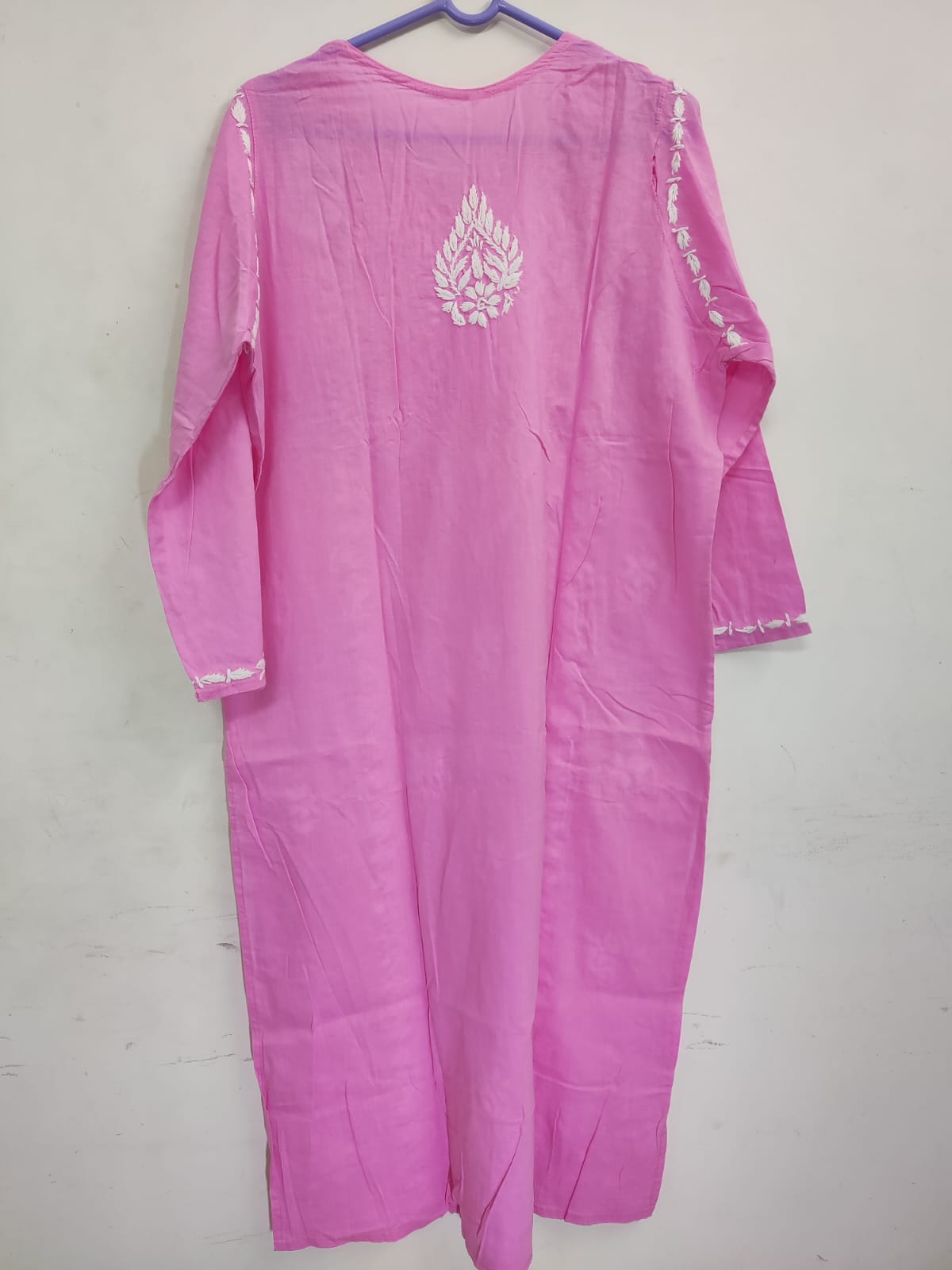 Pink Embroidered Kurti