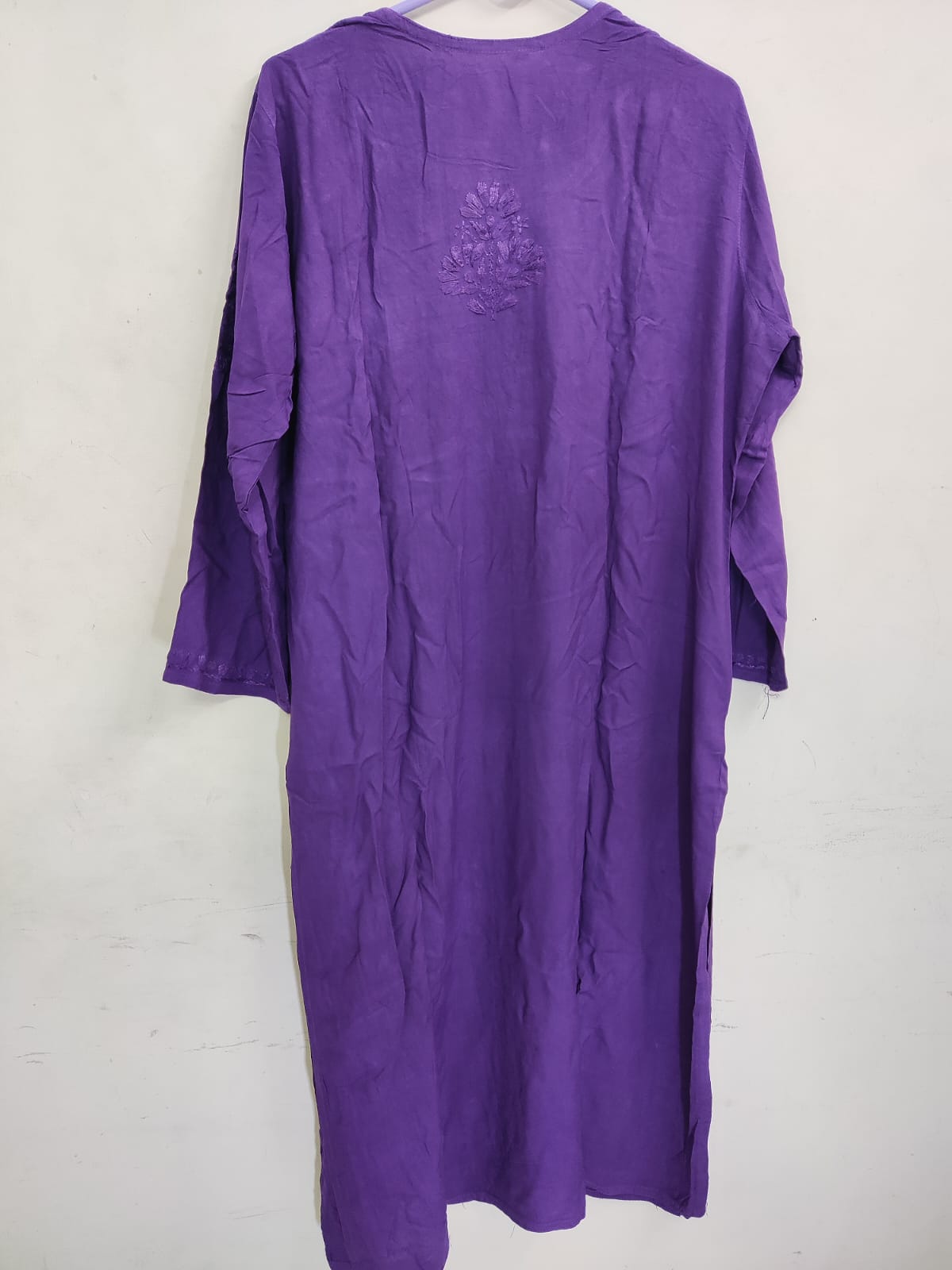 Purple Traditional Rayon Kurti