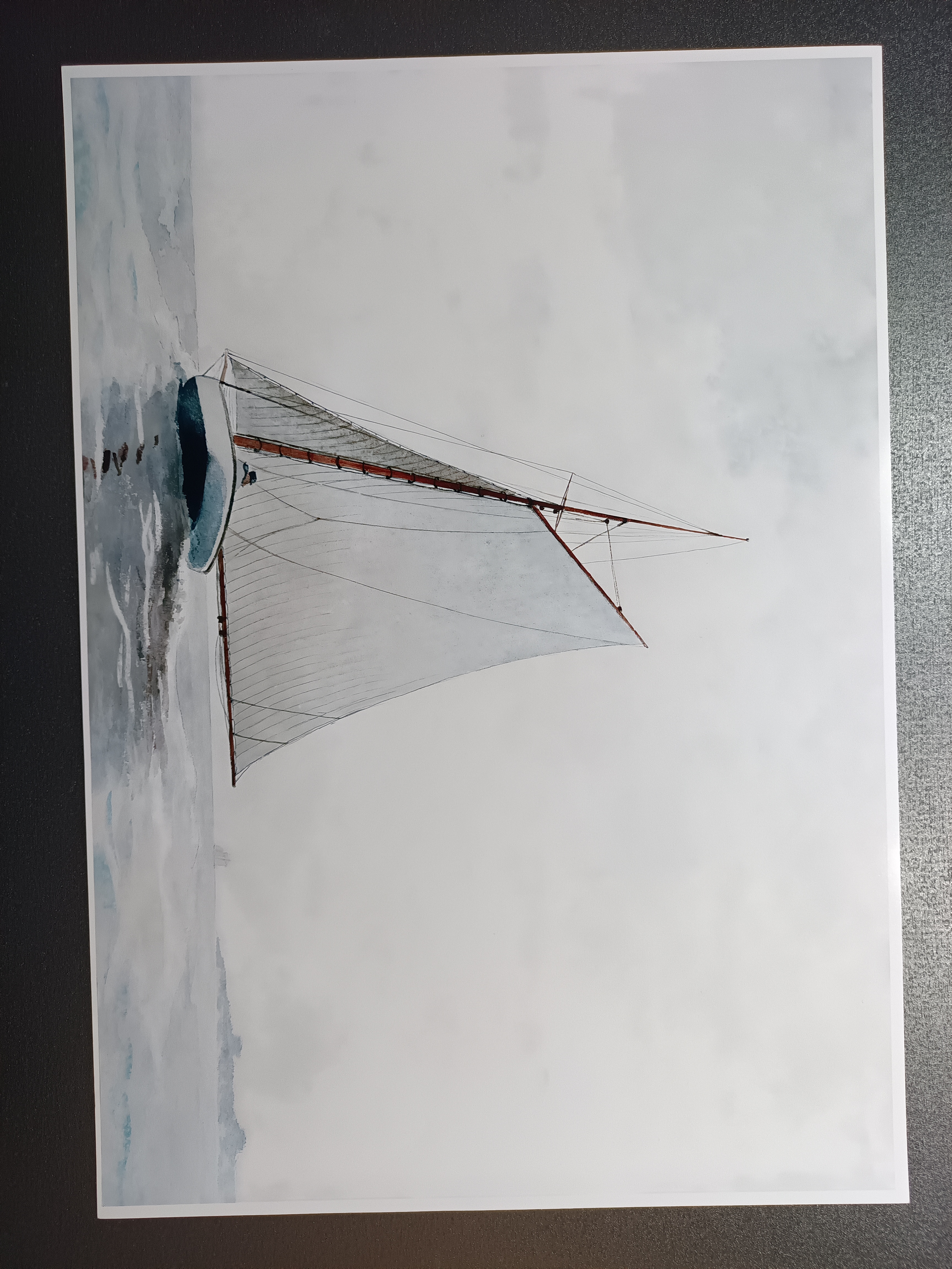 A2 Poster - Segelbåtsmålning