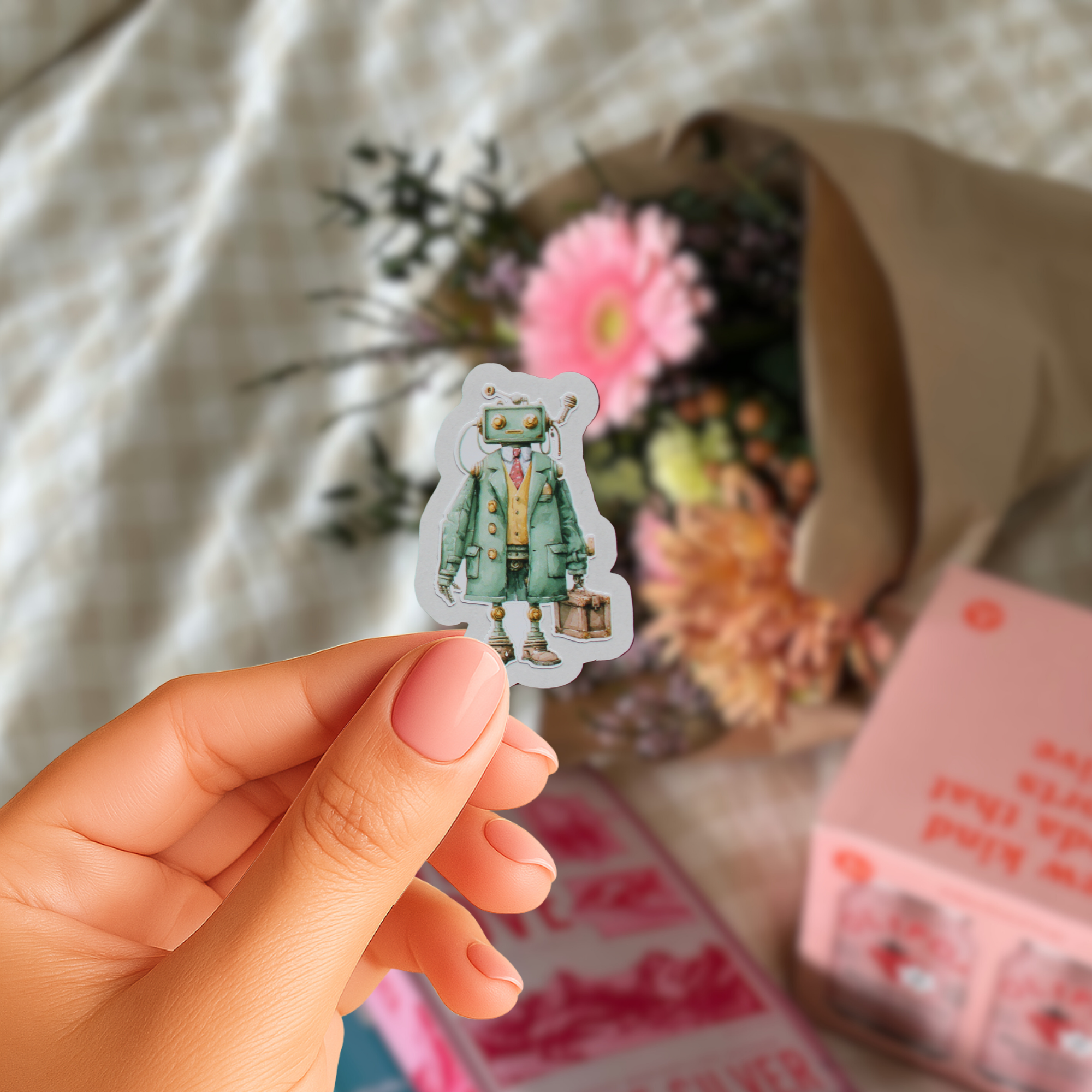 Robot-klistermärke 59 st.