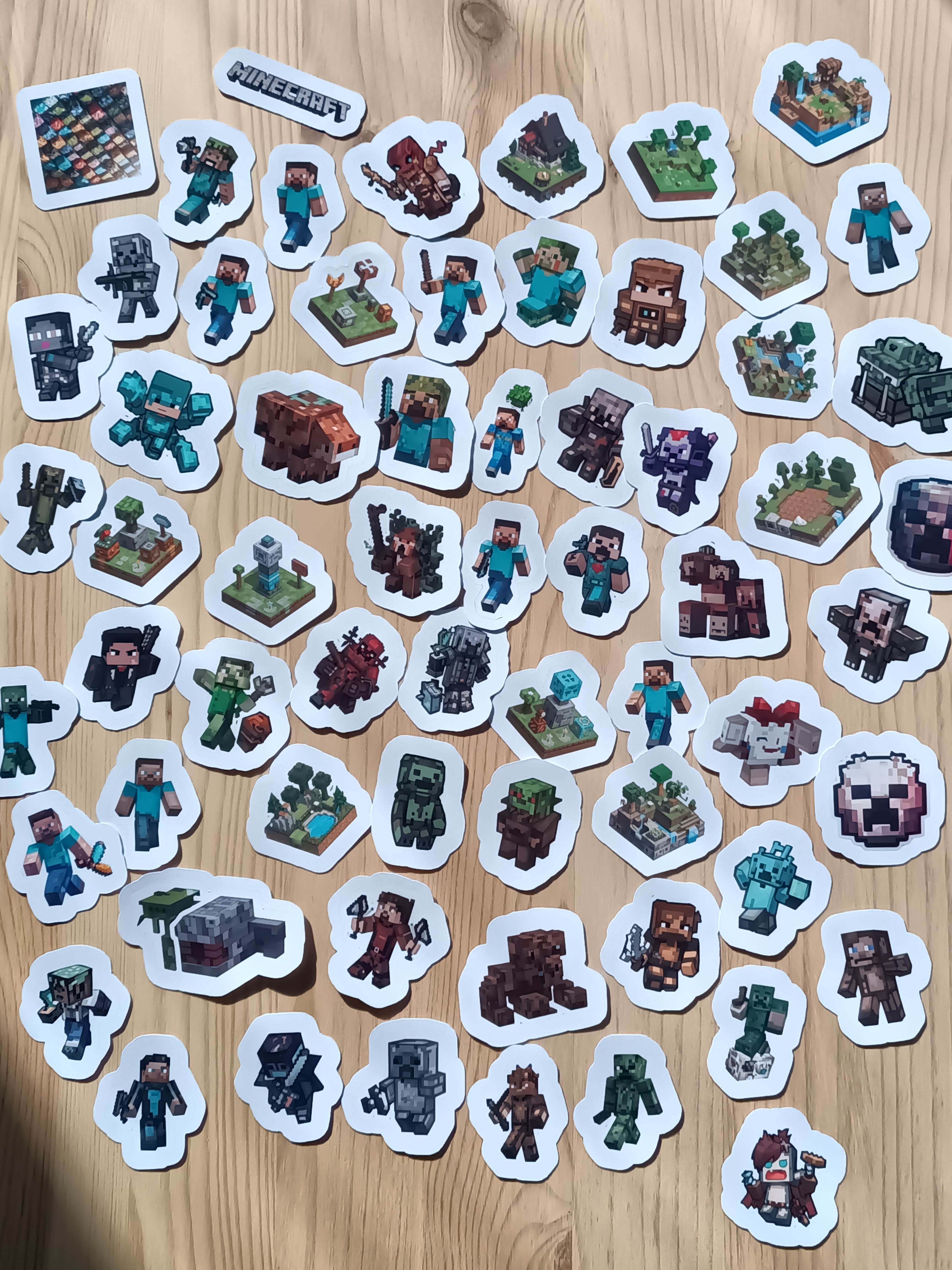 Minecraft-klistermärkespaket - 67 st.